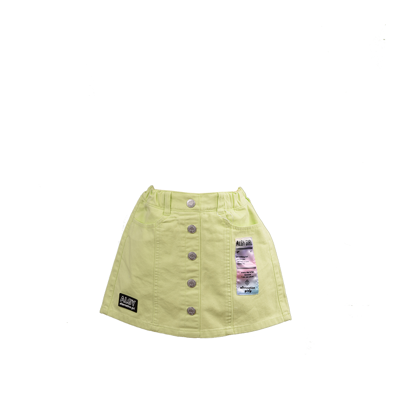 童裝馬卡龍綠褲裙